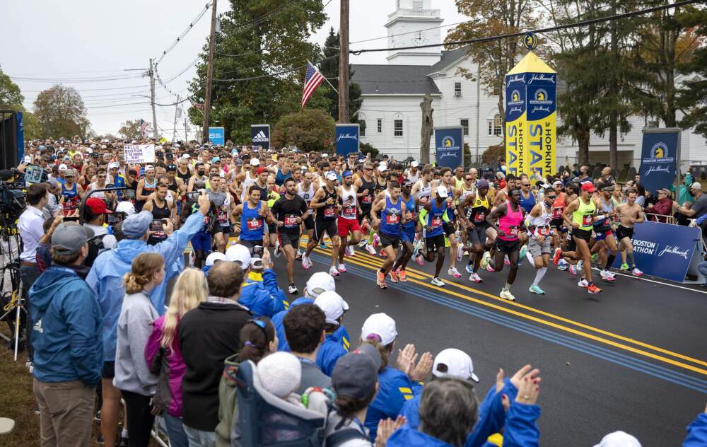 Boston University Students Celebrate Marathon Monday with Enthusiasm